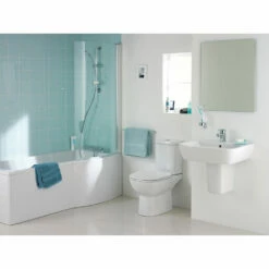 Ideal Standard Tempo Arc Shower Bath Right Handed 1700mm X 700mm/800mm 0 Tap Hole -HEATANDPLUMB Sales ideal standard tempo arc bath e256701 4