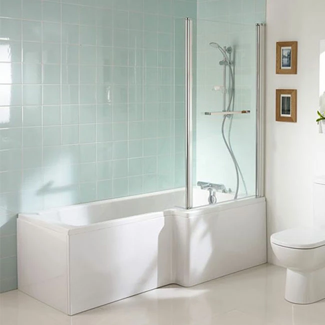 Ideal Standard Concept L-Shaped Shower Bath 1500mm X 700mm/850mm Right Handed 0 Tap Hole 3 Ideal Standard Concept L-Shaped Shower Bath 1500mm X 700mm/850mm Right Handed 0 Tap Hole