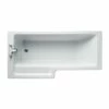 Ideal Standard Tempo Cube L-Shaped Shower Bath 1700mm X 700mm/850mm Left Handed 0 Tap Hole 1 Ideal Standard Tempo Cube L-Shaped Shower Bath 1700mm X 700mm/850mm Left Handed 0 Tap Hole -HEATANDPLUMB Sales ideal standard tempo cube bath e259501