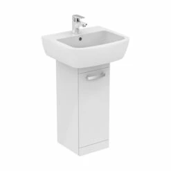 Ideal Standard Tempo 1-Door Pedestal Unit Gloss White -HEATANDPLUMB Sales ideal standard tempo vanity unit e3259wg