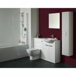 Ideal Standard Tempo 2-Door Column Unit 300mm Wide Gloss White 11 Ideal Standard Tempo 2-Door Column Unit 300mm Wide Gloss White -HEATANDPLUMB Sales ideal standard tesi basin t352601 8