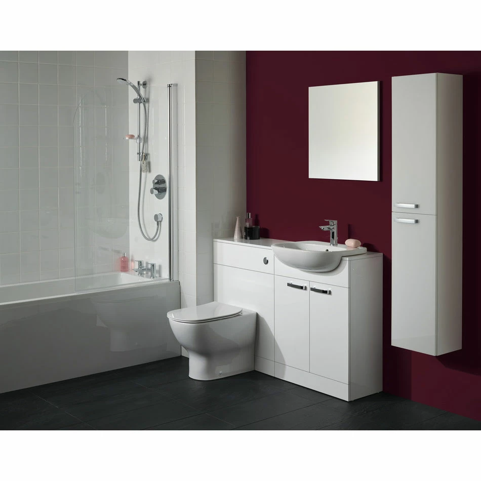 Ideal Standard Tempo 2-Door Column Unit 300mm Wide Gloss White 7 Ideal Standard Tempo 2-Door Column Unit 300mm Wide Gloss White - Image 5