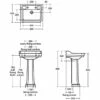 Ideal Standard Waverley Classic Basin And Full Pedestal 560mm Wide 2 Tap Hole 2 Ideal Standard Waverley Classic Basin And Full Pedestal 560mm Wide 2 Tap Hole -HEATANDPLUMB Sales ideal standard waverley basin u470101 u470001 1