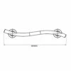 Impey Curved Grab Rail 480mm Wide Chrome 1 Impey Curved Grab Rail 480mm Wide Chrome -HEATANDPLUMB Sales impey care grab rail csgr480