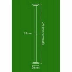 Impey Floor To Ceiling Grab Pole - White -HEATANDPLUMB Sales impey care grab rail fcp1 1