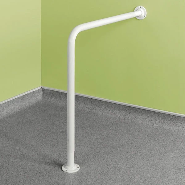 Impey Floor To Wall Hand Rail White 3 Impey Floor To Wall Hand Rail White
