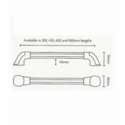 Impey Maxi-Grip Hand Rail White 600mm