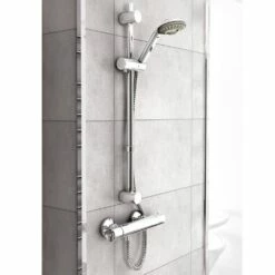 Inta Coolflow Complete Thermostatic Bar Shower & Flexible Riser - Chrome