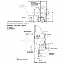 Inta Standard Doc M Pack With 6L Low Level Disabled Toilet With Thermostatic Tap - Blue 7 Inta Standard Doc M Pack With 6L Low Level Disabled Toilet With Thermostatic Tap - Blue -HEATANDPLUMB Sales inta doc m doc m pack dm600wh 2 2