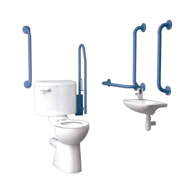 Inta Standard Doc M Pack With 6L Close Coupled Disabled Toilet With Thermostatic Tap - Blue 3 Inta Standard Doc M Pack With 6L Close Coupled Disabled Toilet With Thermostatic Tap - Blue
