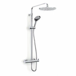 Inta Kiko Deluxe Thermostatic Bar Mixer Shower With Shower Kit + Fixed Head 5 Inta Kiko Deluxe Thermostatic Bar Mixer Shower With Shower Kit + Fixed Head -HEATANDPLUMB Sales inta kiko complete mixer shower kk10036cp 1 1