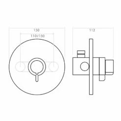 Inta Puro Thermostatic Mini Concentric Dual Control Concealed Shower Rail Kit & Eco Head - Chrome 5 Inta Puro Thermostatic Mini Concentric Dual Control Concealed Shower Rail Kit & Eco Head - Chrome -HEATANDPLUMB Sales inta puro complete mixer shower pu90014cp 2