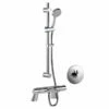 Inta Puro Safe Touch Thermostatic Bath Shower Mixer C/W Flexi Slide Rail Kit Chrome 2 Inta Puro Safe Touch Thermostatic Bath Shower Mixer C/W Flexi Slide Rail Kit Chrome -HEATANDPLUMB Sales inta puro complete mixer shower pu90015cp