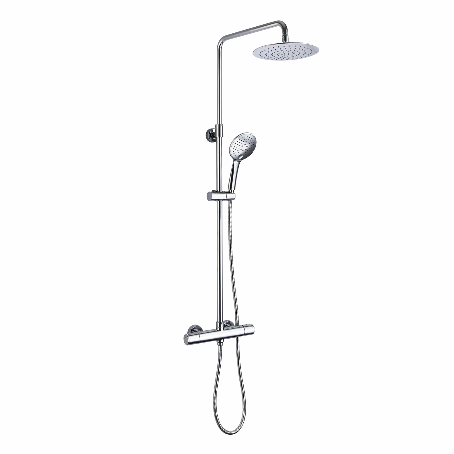JTP Cool Touch Thermostatic Bar Mixer Shower With Shower Kit + Fixed Head 4 JTP Cool Touch Thermostatic Bar Mixer Shower With Shower Kit + Fixed Head - Image 2