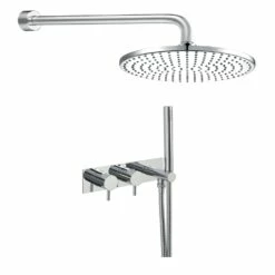 JTP Florence Dual Concealed Mixer Shower With Attached Handset + Fixed Head -HEATANDPLUMB Sales just taps plus florence complete mixer shower 5868 9901 c021005