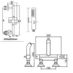 JTP Florentine Thermostatic Bath Shower Mixer Tap With Shower Rail Kit - Chrome -HEATANDPLUMB Sales just taps plus florentine complete mixer shower 1218 15657