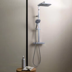 JTP HIX Thermostatic Bar Mixer Shower With Shower Kit And Fixed Head - Chrome 7 JTP HIX Thermostatic Bar Mixer Shower With Shower Kit And Fixed Head - Chrome -HEATANDPLUMB Sales just taps plus hix complete mixer shower 32819ch 1 1