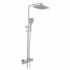 JTP HIX Thermostatic Bar Mixer Shower With Shower Kit And Fixed Head - Chrome -HEATANDPLUMB Sales just taps plus hix complete mixer shower 32819ch 1