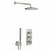 JTP Inox Thermostatic Triple Concealed Mixer Shower With Shower Handset + Fixed Head - Stainless Steel 2 JTP Inox Thermostatic Triple Concealed Mixer Shower With Shower Handset + Fixed Head - Stainless Steel -HEATANDPLUMB Sales just taps plus inox complete mixer shower com 081 1