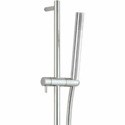 JTP Fusion Thermostatic Bath Shower Mixer Tap With Shower Rail Kit - Chrome -HEATANDPLUMB Sales just taps plus minimalist shower kit 1218 1