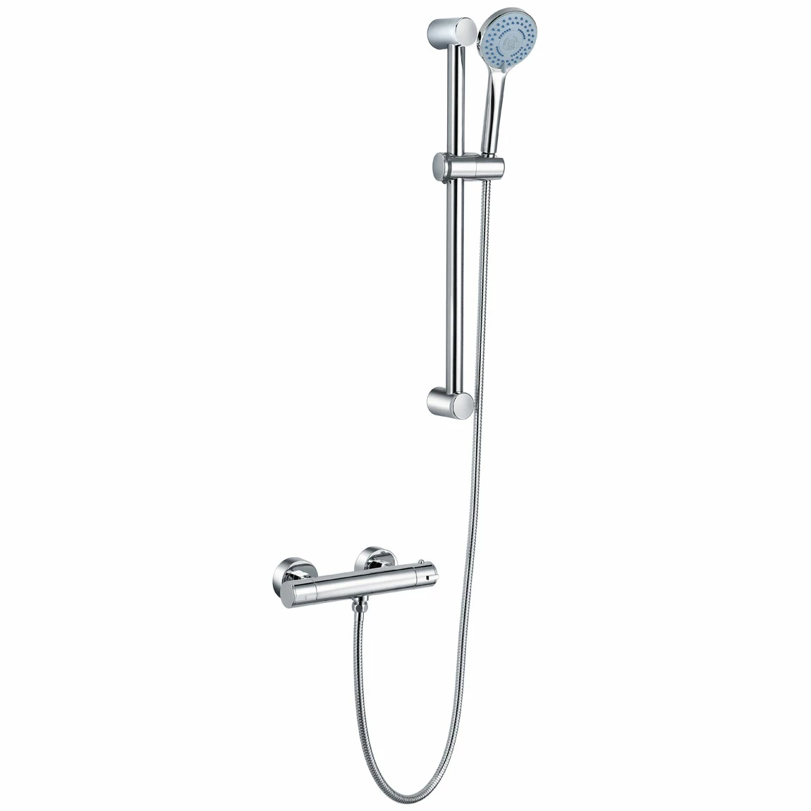 JTP Torre Shower Valve With Shower Rail Kit And Front Fixing Brackets - Chrome 3 JTP Torre Shower Valve With Shower Rail Kit And Front Fixing Brackets - Chrome