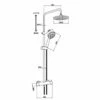 JTP Vos Thermostatic Bar Mixer Shower With Shower Kit + Fixed Head - Brushed Brass 1 JTP Vos Thermostatic Bar Mixer Shower With Shower Kit + Fixed Head - Brushed Brass -HEATANDPLUMB Sales just taps plus vos complete mixer shower 2852819mb 1