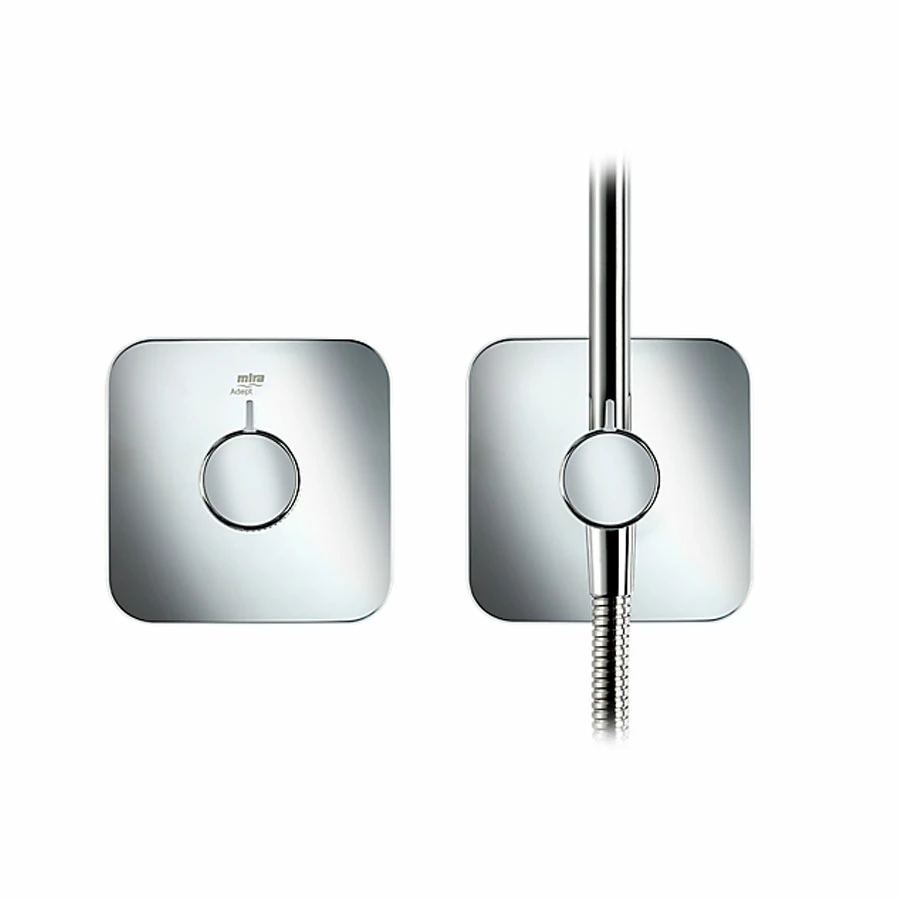 Mira Adept Plus Dual Concealed Mixer Shower With Shower Kit + Fixed Head 3 Mira Adept Plus Dual Concealed Mixer Shower With Shower Kit + Fixed Head