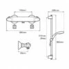 Mira Coda Pro Bar Mixer Shower With Shower Kit 1 Mira Coda Pro Bar Mixer Shower With Shower Kit -HEATANDPLUMB Sales mira coda complete mixer shower 1 1836 005