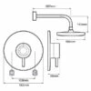 Mira Element Sequential Concealed Mixer Shower With Fixed Head -HEATANDPLUMB Sales mira element complete mixer shower 1 1656 003