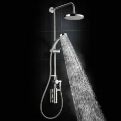 Mira Miniluxe Vertical Bar Mixer Shower With Shower Kit + Fixed Head -HEATANDPLUMB Sales mira miniluxe complete mixer shower 1 1660 015 7