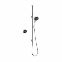 Mira Platinum Concealed Thermostatic Digital Shower Mixer Ceiling Fed High Pressure - Black/Chrome -HEATANDPLUMB Sales mira platinum complete mixer shower 1 1666 001