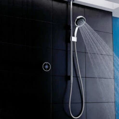 Mira Platinum Concealed Thermostatic Digital Shower Mixer With Ceiling Fed Pumped - Black/Chrome -HEATANDPLUMB Sales mira platinum complete mixer shower 1 1666 002 4