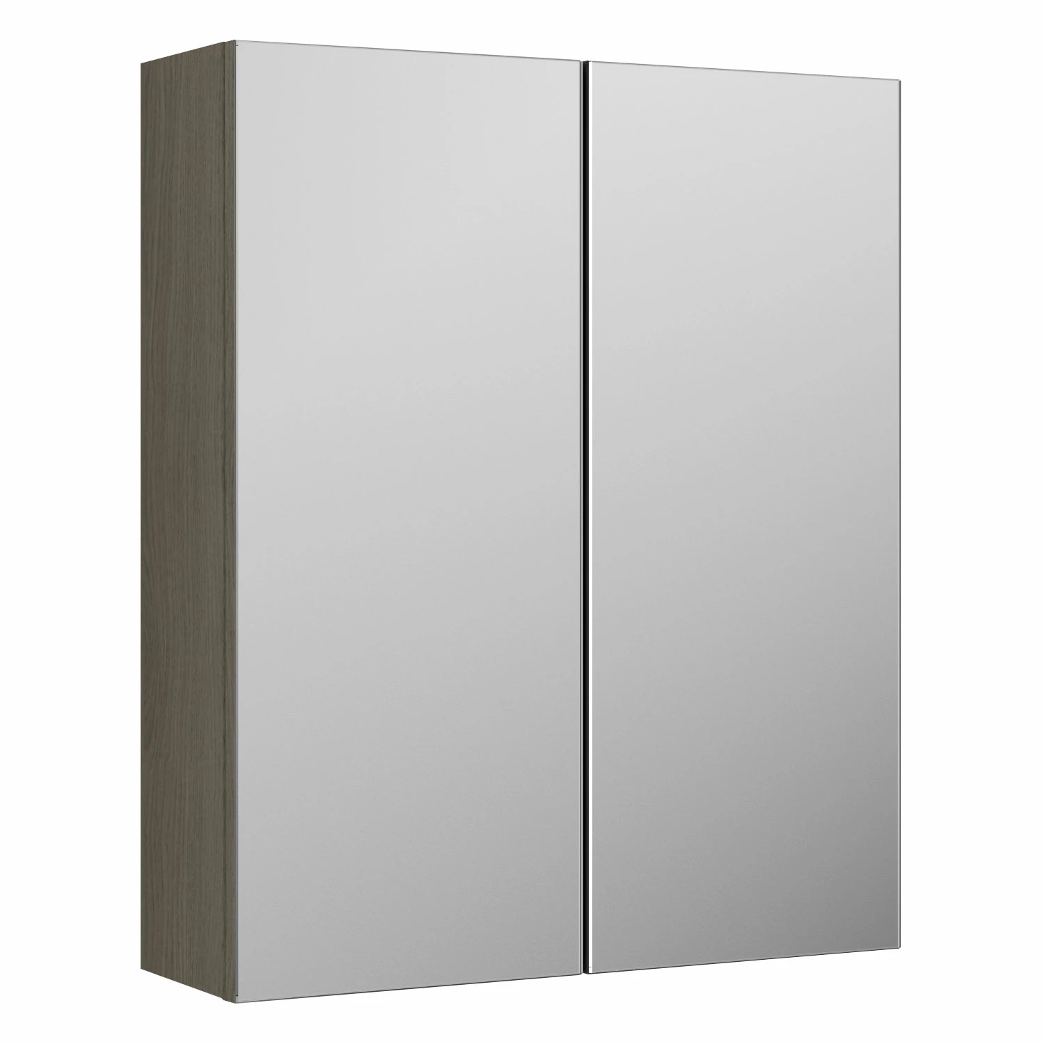 Nuie Arno Mirrored Bathroom Cabinet (50/50) 715mm H X 600mm W - Solace Oak Woodgrain 3 Nuie Arno Mirrored Bathroom Cabinet (50/50) 715mm H X 600mm W - Solace Oak Woodgrain