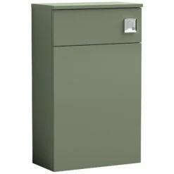 Nuie Arno Back To Wall WC Unit 500mm Wide - Satin Reed Green