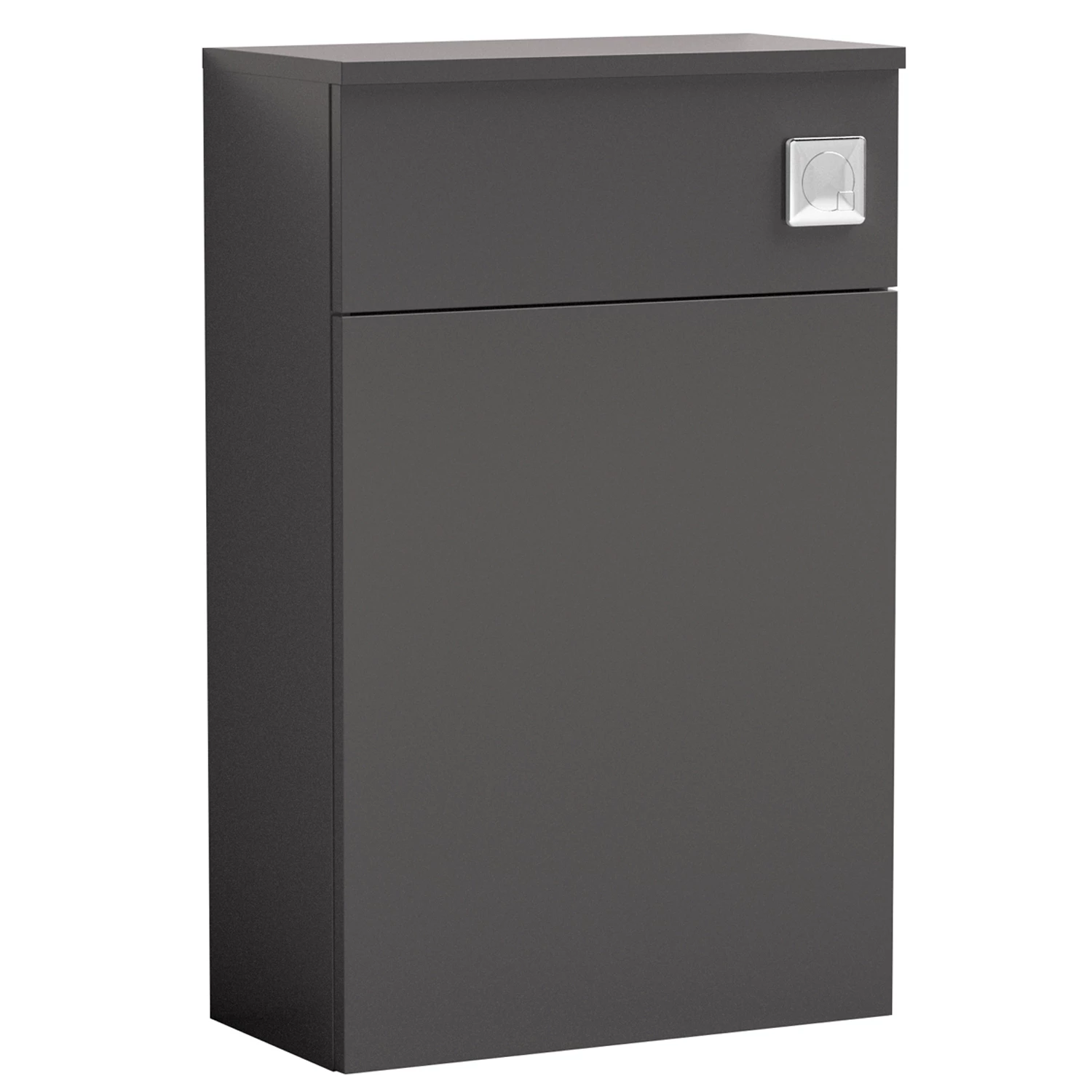 Nuie Arno Compact Back To Wall WC Unit 500mm W X 200mm D - Gloss Grey 4 Nuie Arno Compact Back To Wall WC Unit 500mm W X 200mm D - Gloss Grey - Image 2