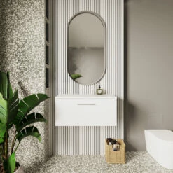 Nuie Arno Wall Hung 1-Drawer Vanity Unit With Worktop 800mm Wide - Gloss White 14 Nuie Arno Wall Hung 1-Drawer Vanity Unit With Worktop 800mm Wide - Gloss White -HEATANDPLUMB Sales nuie arno vanity unit arn125w 2