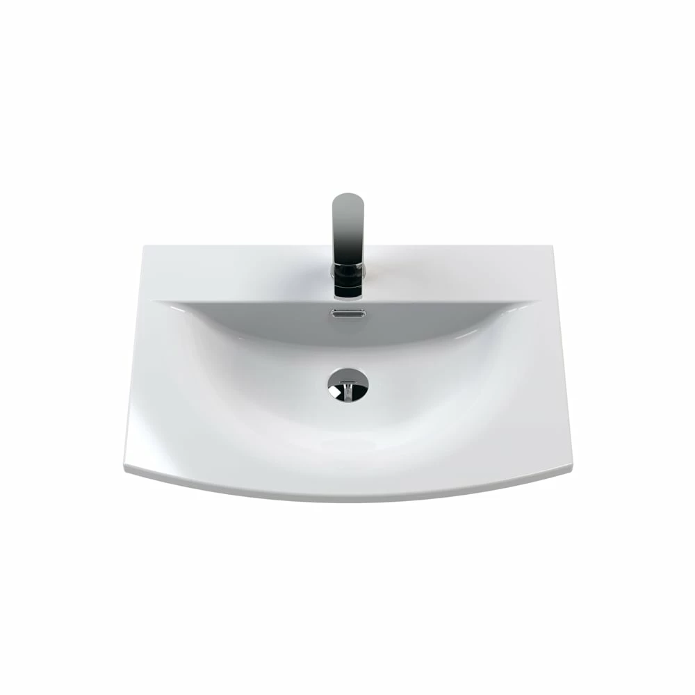 Nuie Arno Wall Hung 1-Drawer Vanity Unit With Basin-4 600mm Wide - Solace Oak Woodgrain 3 Nuie Arno Wall Hung 1-Drawer Vanity Unit With Basin-4 600mm Wide - Solace Oak Woodgrain