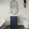 Nuie Arno Floor Standing 2-Door Vanity Unit With Basin-1 500mm Wide - Electric Blue -HEATANDPLUMB Sales nuie arno vanity unit arn1701a 2 1
