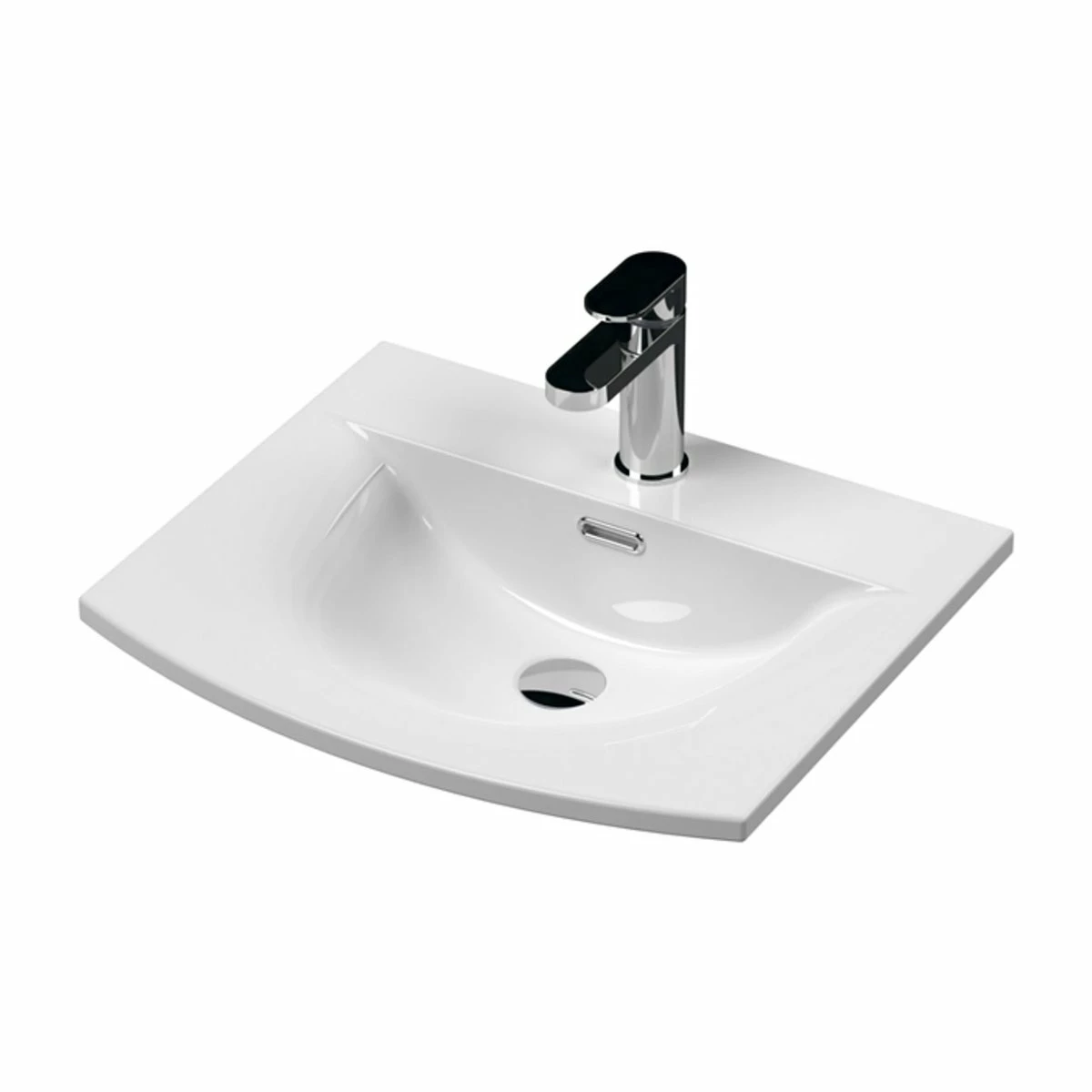 Nuie Blocks Floor Standing 2-Door Vanity Unit With Basin-4 500mm Wide - Satin Grey 8 Nuie Blocks Floor Standing 2-Door Vanity Unit With Basin-4 500mm Wide - Satin Grey - Image 6