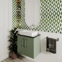 Nuie Arno Wall Hung 2-Door Vanity Unit With Sparkling White Worktop 600mm Wide - Solace Oak Woodgrain -HEATANDPLUMB Sales nuie arno vanity unit arn523lbg 4