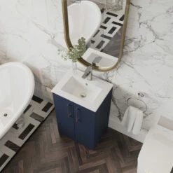 Nuie Arno Floor Standing 2-Door Vanity Unit With Basin-2 500mm Wide - Electric Blue 13 Nuie Arno Floor Standing 2-Door Vanity Unit With Basin-2 500mm Wide - Electric Blue -HEATANDPLUMB Sales nuie arno vanity unit pmarfs2dovub5 9