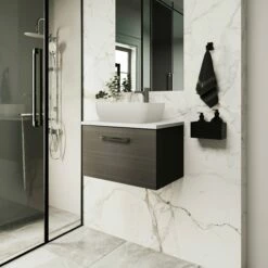 Nuie Arno Wall Hung 1-Drawer Vanity Unit With Worktop 600mm Wide - Gloss White 16 Nuie Arno Wall Hung 1-Drawer Vanity Unit With Worktop 600mm Wide - Gloss White -HEATANDPLUMB Sales nuie arno vanity unit pmarwh1drvuw6 24 1