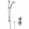 Nuie Arvan Twin Round Thermostatic Concealed Shower Valve With Slider Rail Kit - Chrome 1 Nuie Arvan Twin Round Thermostatic Concealed Shower Valve With Slider Rail Kit - Chrome -HEATANDPLUMB Sales nuie arvan complete mixer shower sbr14tw1