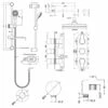 Nuie Arvan Triple Thermostatic Concealed Complete Mixer Shower - Chrome 2 Nuie Arvan Triple Thermostatic Concealed Complete Mixer Shower - Chrome -HEATANDPLUMB Sales nuie arvan complete mixer shower sbr24tr2 3