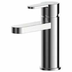 Signature Curva Classic Wall Hung Vanity Unit With Chrome Handles - 600mm Wide - Dark Grey -HEATANDPLUMB Sales nuie arvan tap arv305 4