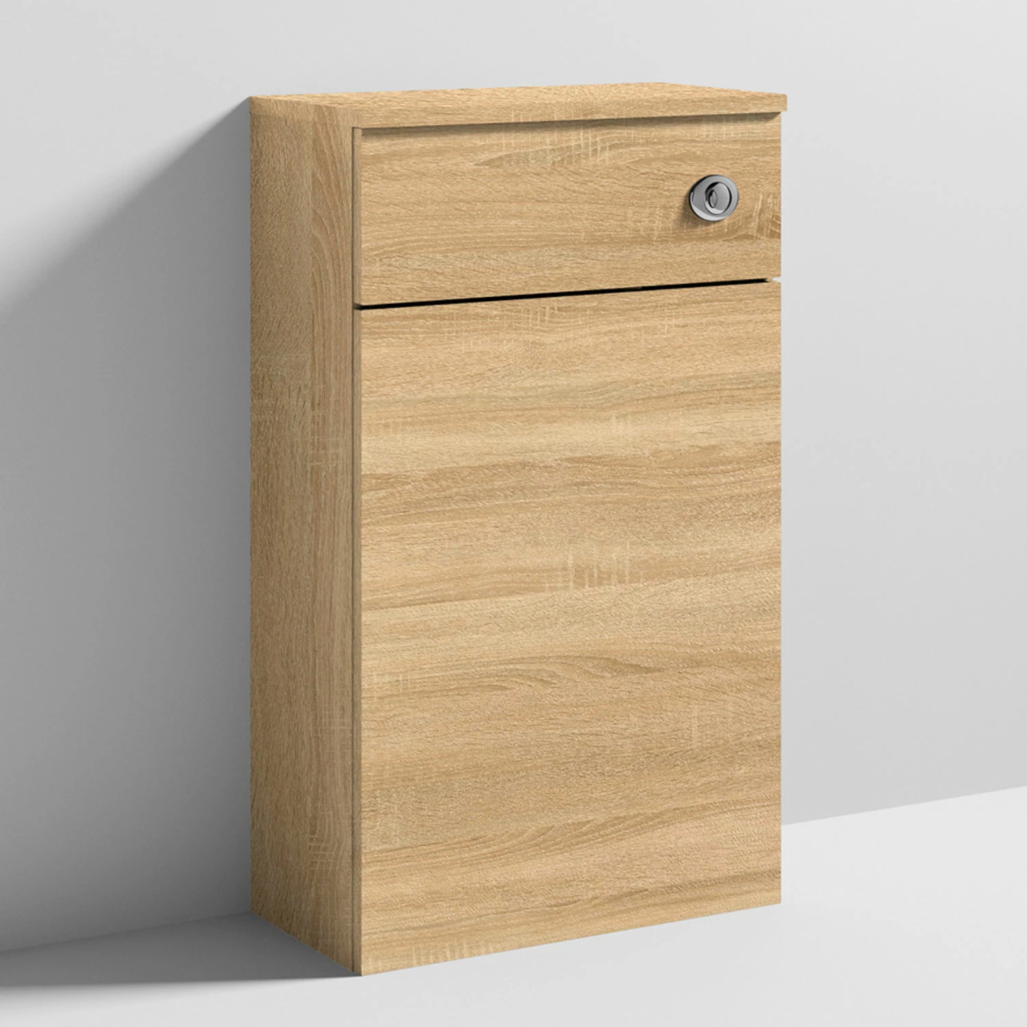 Nuie Athena Back To Wall WC Toilet Unit 500mm Wide - Natural Oak 5 Nuie Athena Back To Wall WC Toilet Unit 500mm Wide - Natural Oak - Image 3