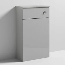 Nuie Athena Back To Wall WC Toilet Unit 500mm Wide - Gloss Grey Mist 7 Nuie Athena Back To Wall WC Toilet Unit 500mm Wide - Gloss Grey Mist -HEATANDPLUMB Sales nuie athena bathroom furniture moe442