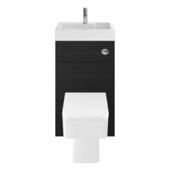 Nuie Athena Basin And WC Toilet Combination Unit 500mm Wide - Charcoal Black Woodgrain 9 Nuie Athena Basin And WC Toilet Combination Unit 500mm Wide - Charcoal Black Woodgrain -HEATANDPLUMB Sales nuie athena bathroom furniture prc645cb 1