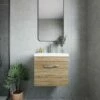 Nuie Athena Wall Hung 1-Drawer Vanity Unit With Basin-2 500mm Wide - Natural Oak 2 Nuie Athena Wall Hung 1-Drawer Vanity Unit With Basin-2 500mm Wide - Natural Oak -HEATANDPLUMB Sales nuie athena vanity unit ath010a 2 2