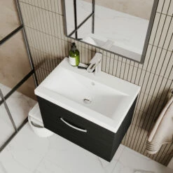 Nuie Athena Wall Hung 1-Drawer Vanity Unit With Basin-1 600mm Wide - Natural Oak -HEATANDPLUMB Sales nuie athena vanity unit ath040a 10